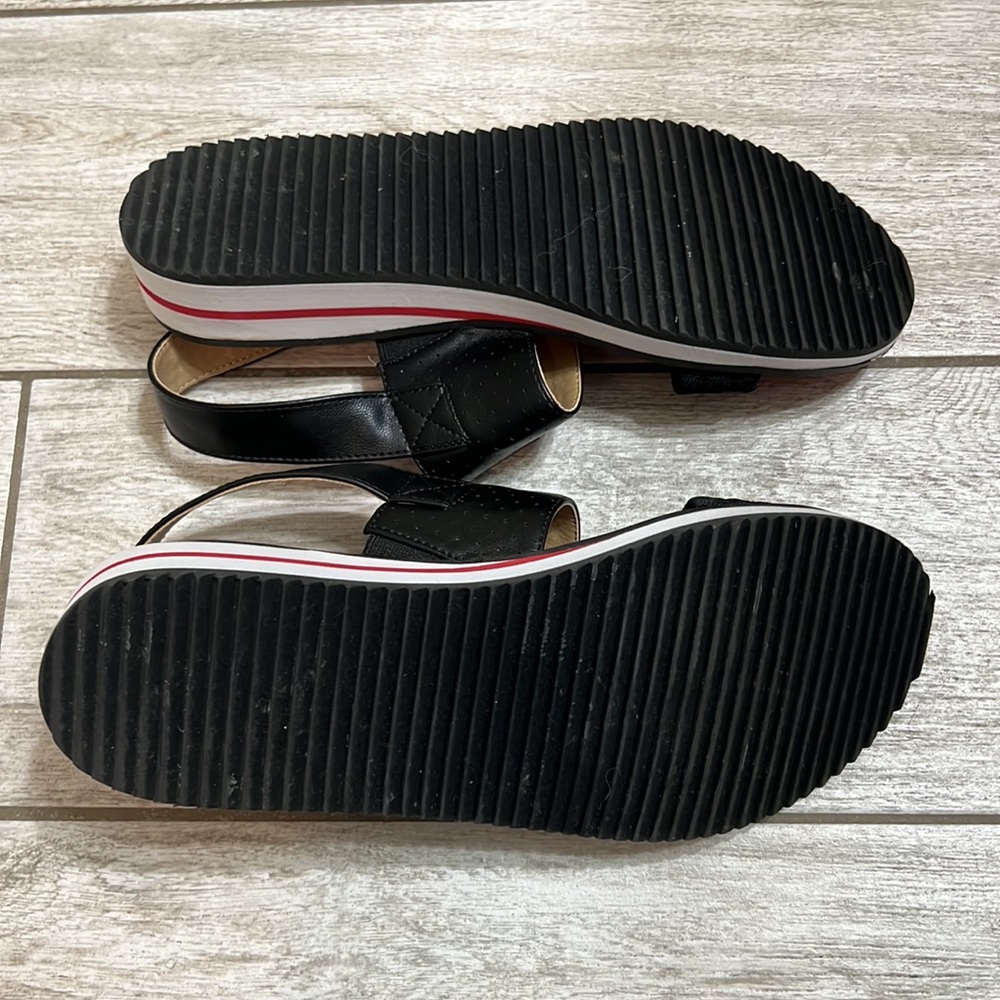 Adrienne Vittadini Sport Red & Black Sandals-8M - Picture 6 of 10